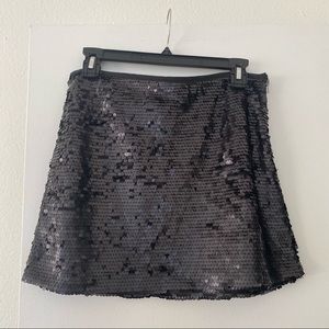 Zara Black Sequin Skirt